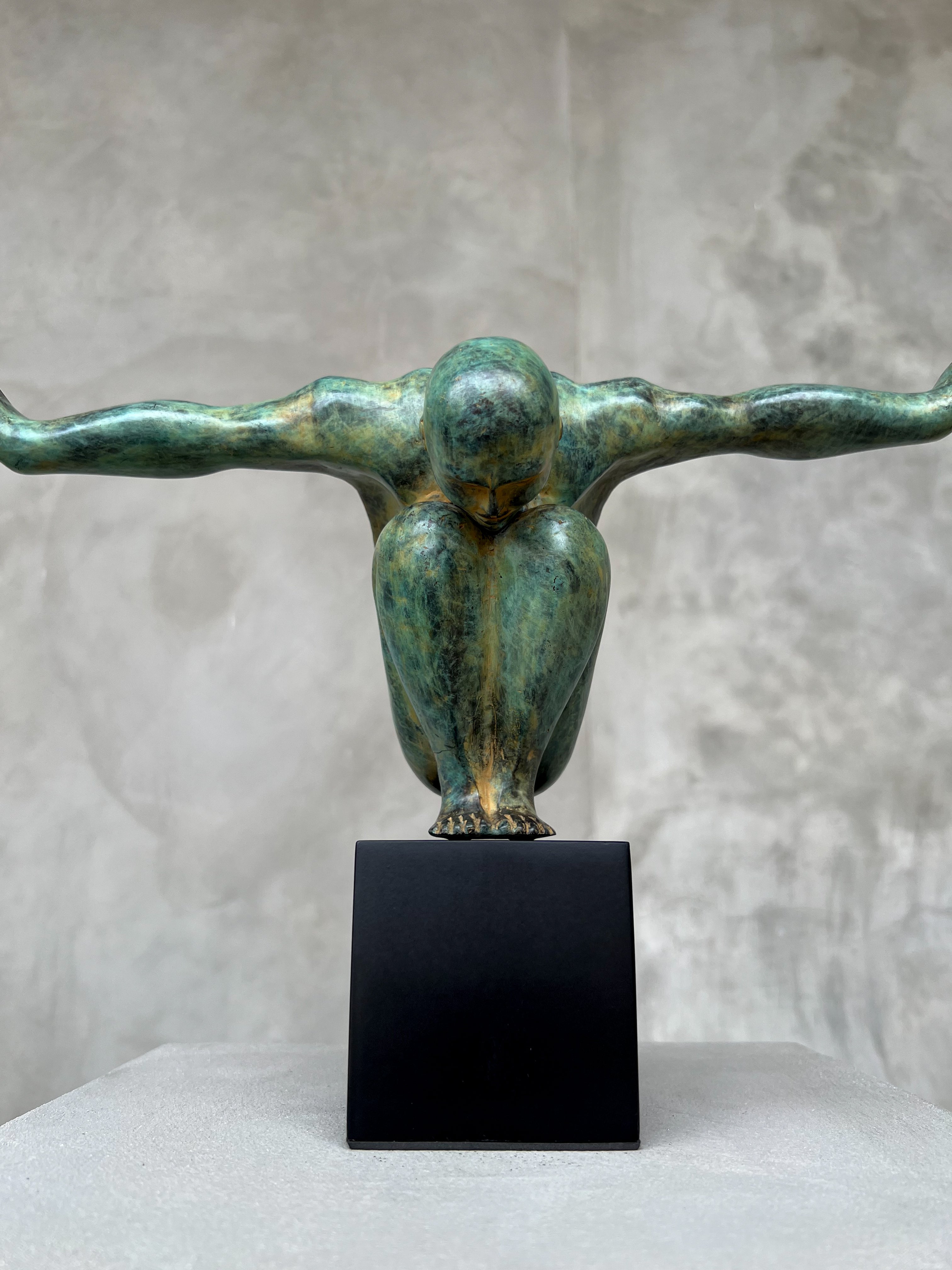 Olympic Swimmer Patinated Large