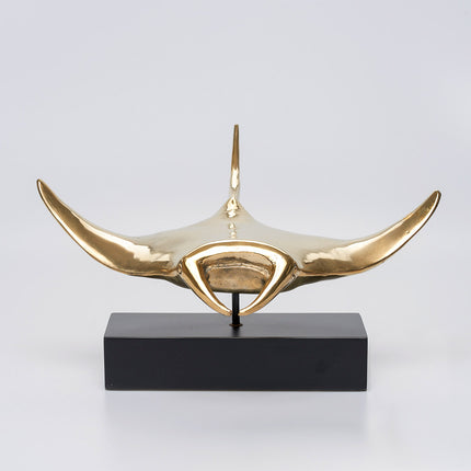 Manta Ray Polished  Bronze - Extra Large