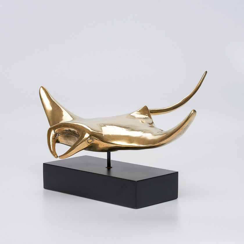 Manta Ray Polished  Bronze - Extra Large