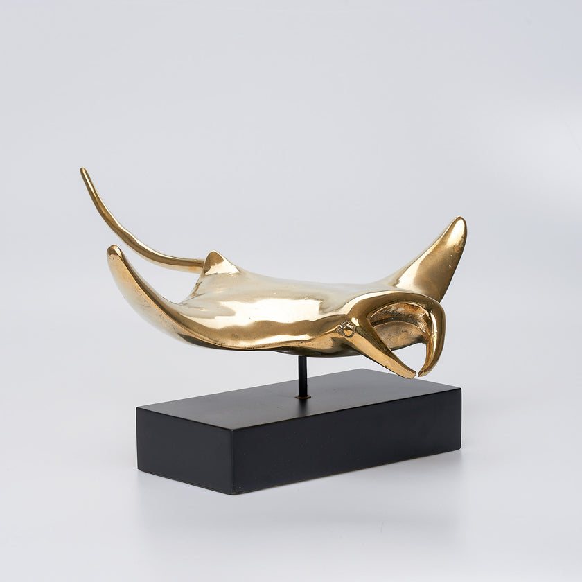 Manta Ray Polished  Bronze - Extra Large