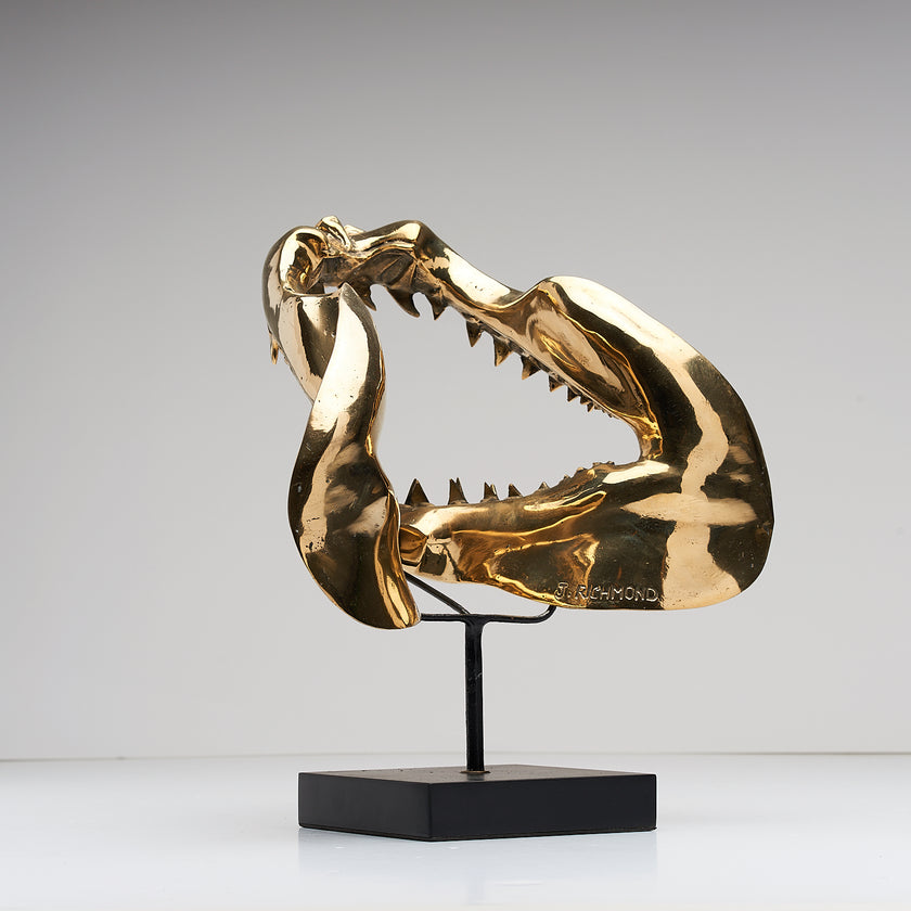 Shark Mako Jaw Polished Bronze