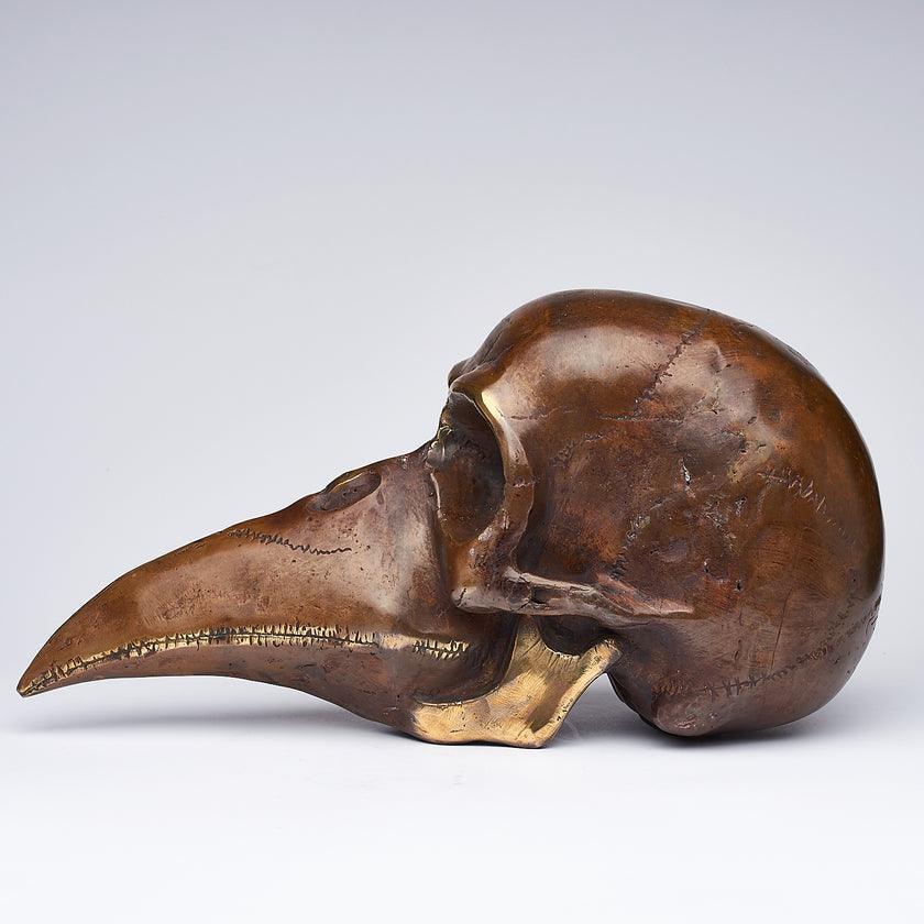 Mythical Dayak Bird Head Light Bronze M