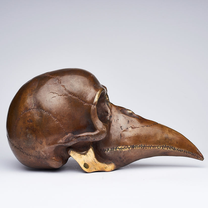 Mythical Dayak Bird Head Light Bronze M