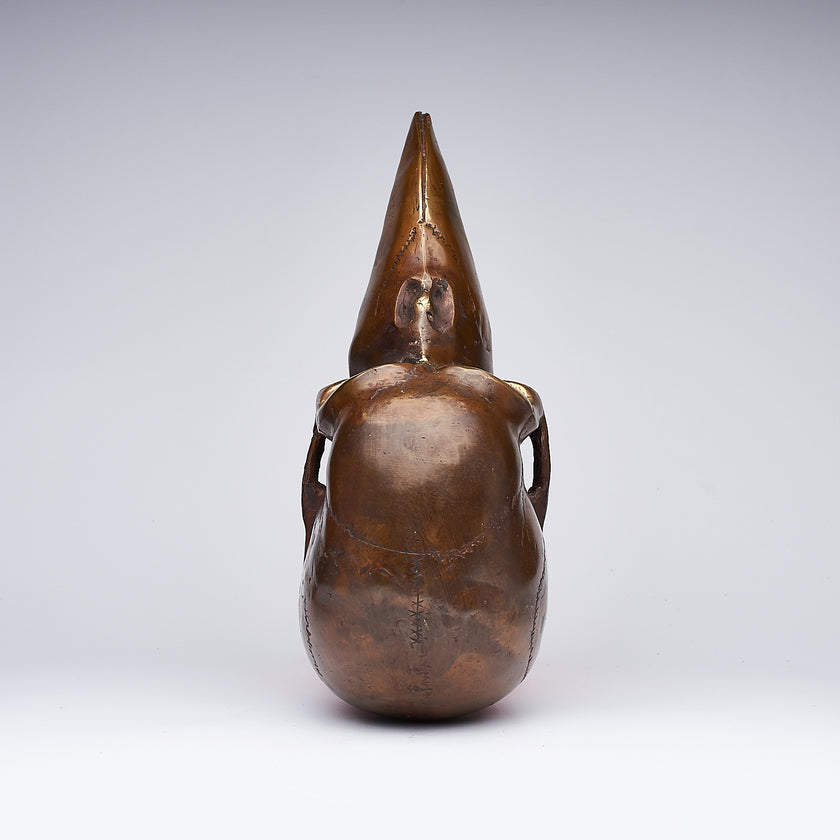 Mythical Dayak Bird Head Light Bronze M