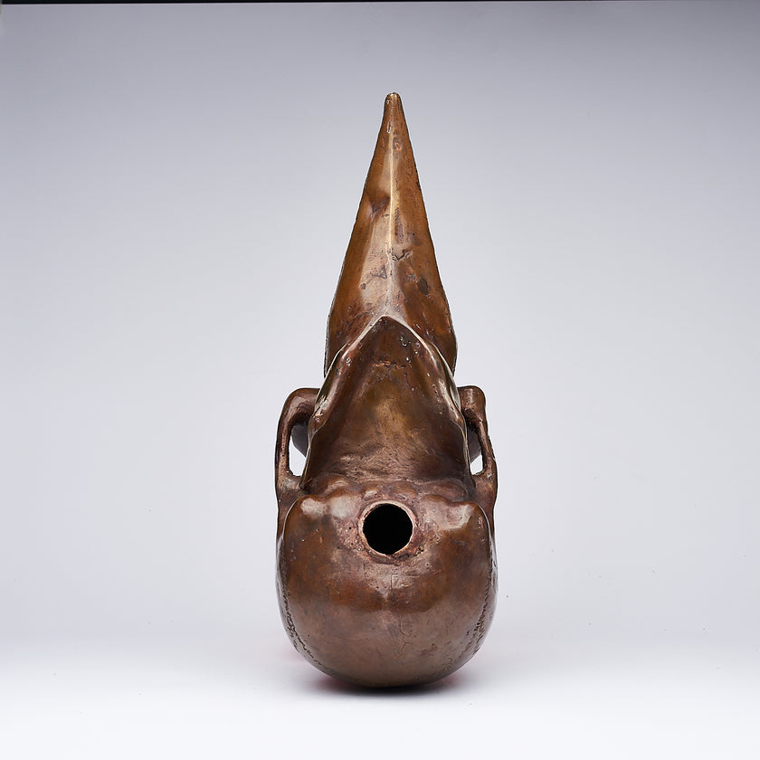Mythical Dayak Bird Head Light Bronze M