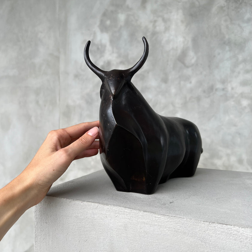 Abstract Bull Dark Bronze