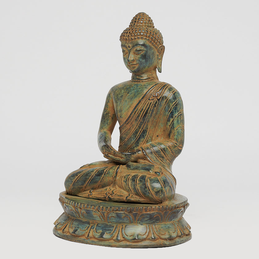 Buddha Dhyana Patinated Bronze
