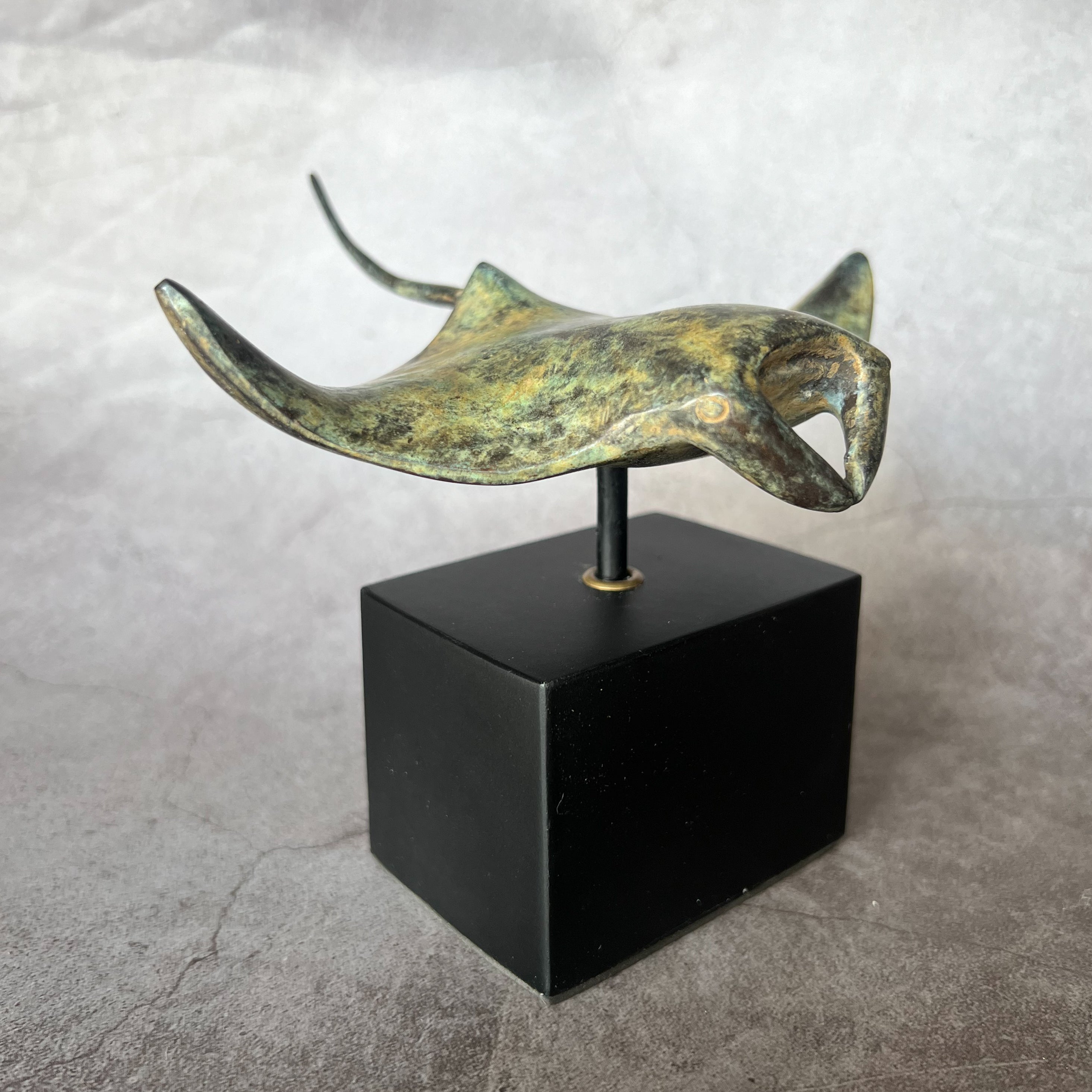 Manta Ray Patinated Bronze - S