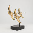 Manta Ray Family 3 Polished Bronze