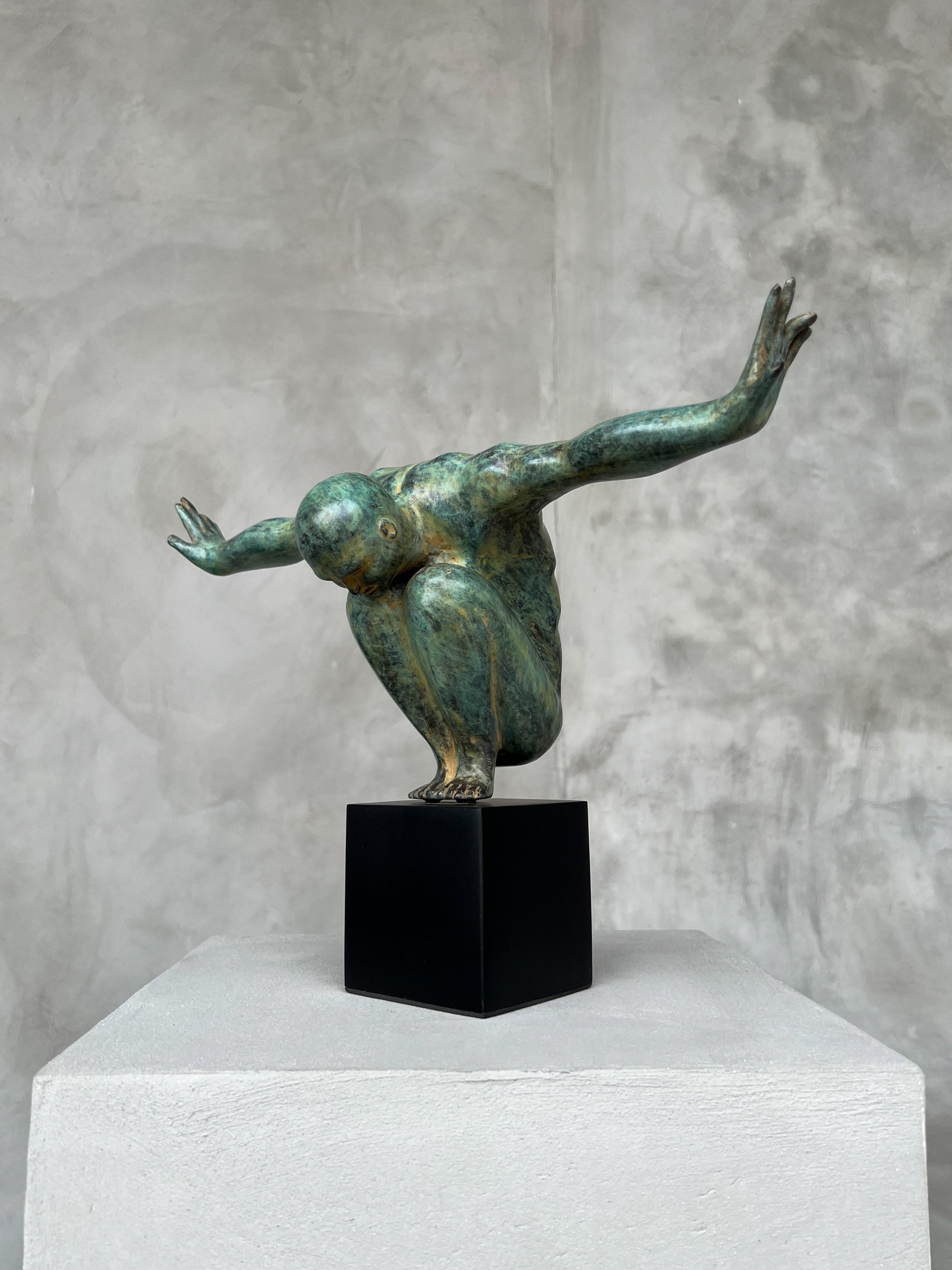 Olympic Swimmer Patinated Large