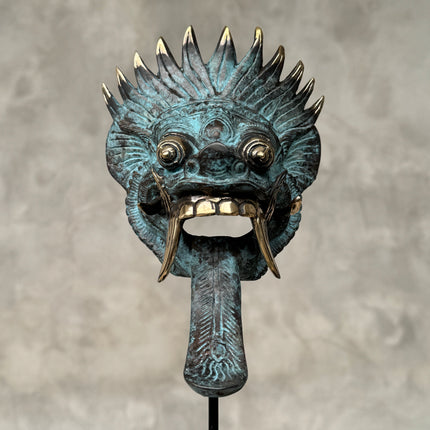 Barong on stand Dark Patinated Bronze