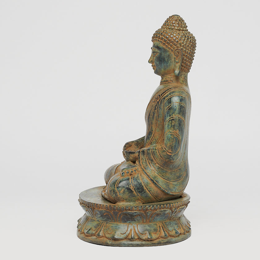 Buddha Dhyana Patinated Bronze