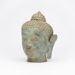 Buddha Sculpture Patinated Blue