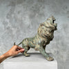 Lion Roaring Patinated Bronze - Large