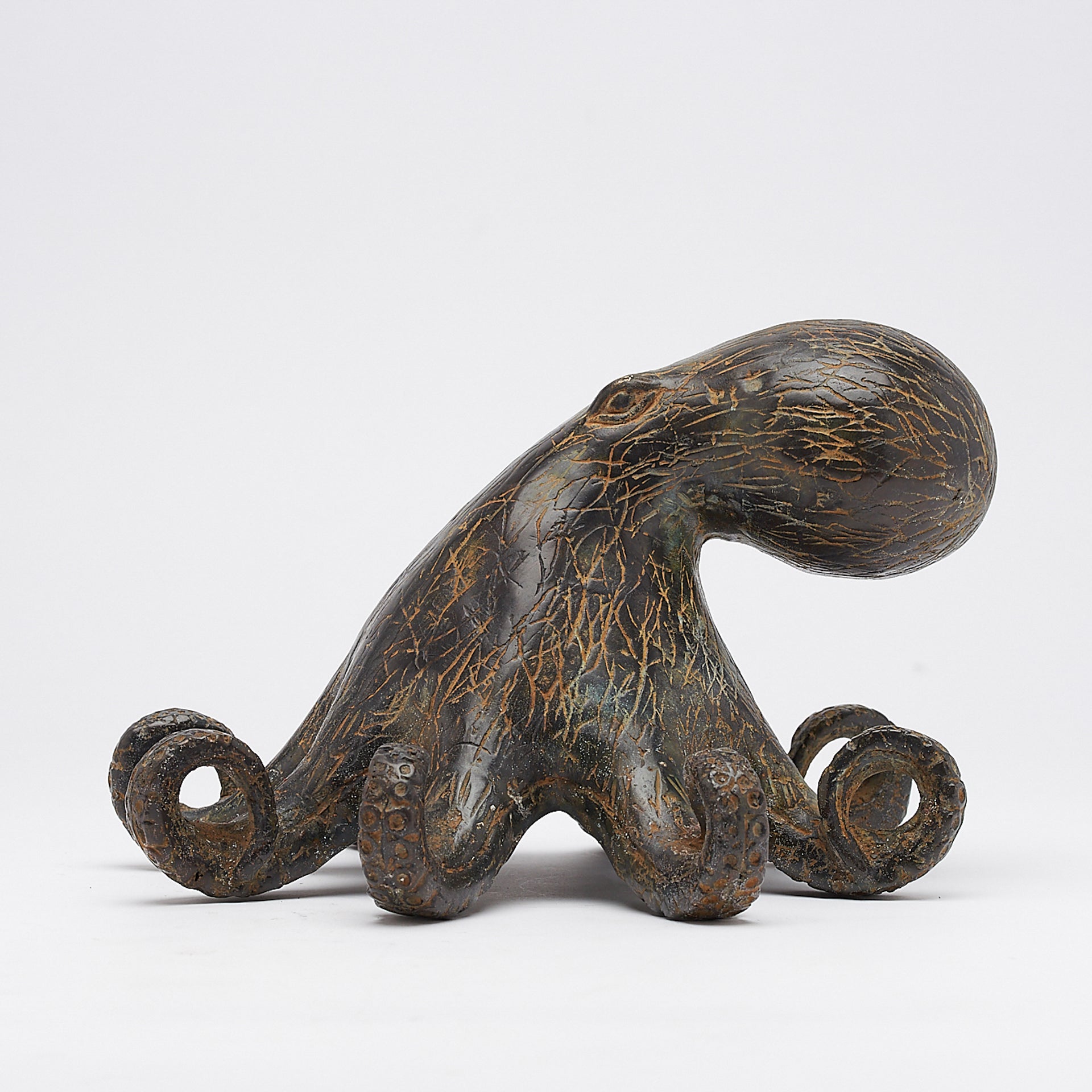 Octopus Old Patinated - Medium