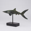 Great White Shart Patinated on Stand