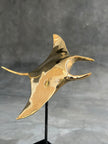 Mantaray on a stand Polished Bronze