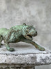 Leopard Hunting Patinated Bronze - Large