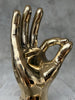 Hand O.K. Polished Brass