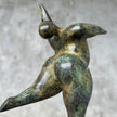 Voluptuous Lady Dancer Patinated Bronze