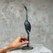 Batik Bird Dark Patinated with Polished accents