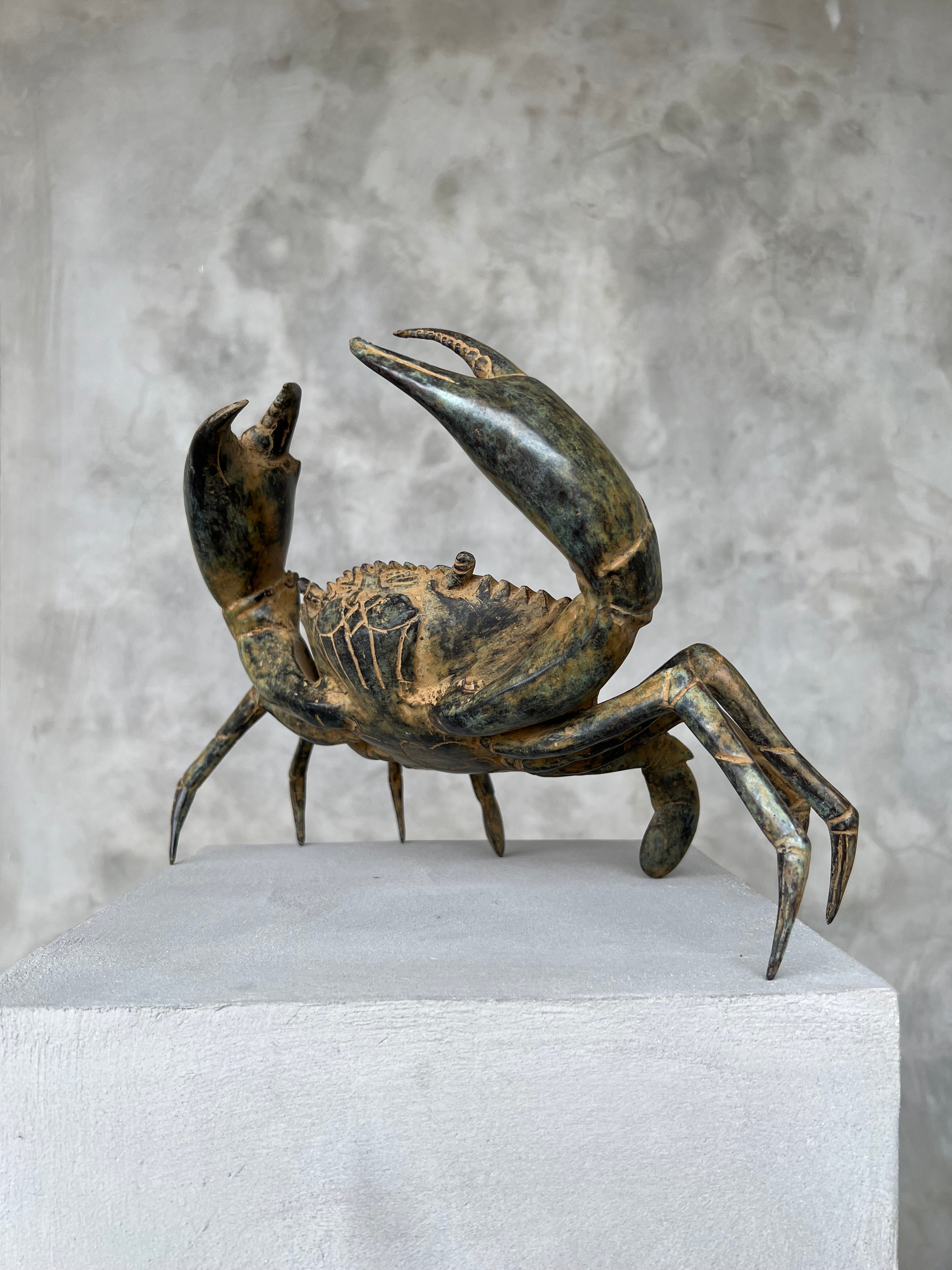 Crab Patinated Bronze - Medium