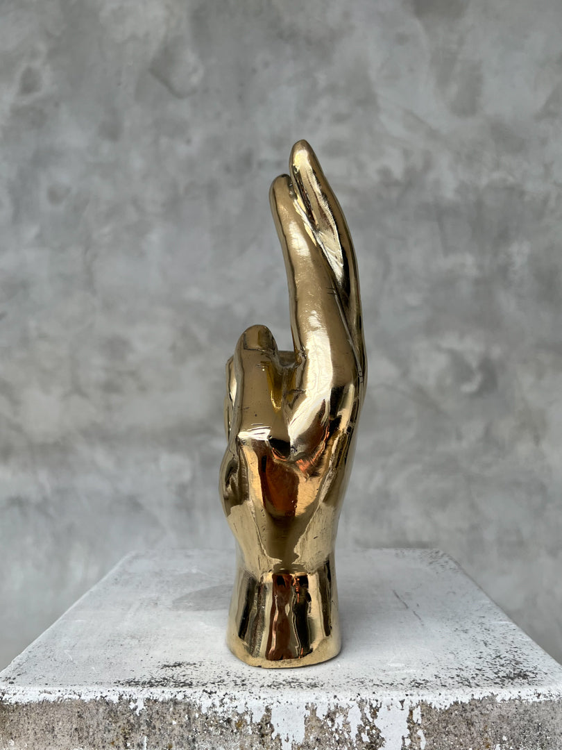 Hand Promise Polished Brass