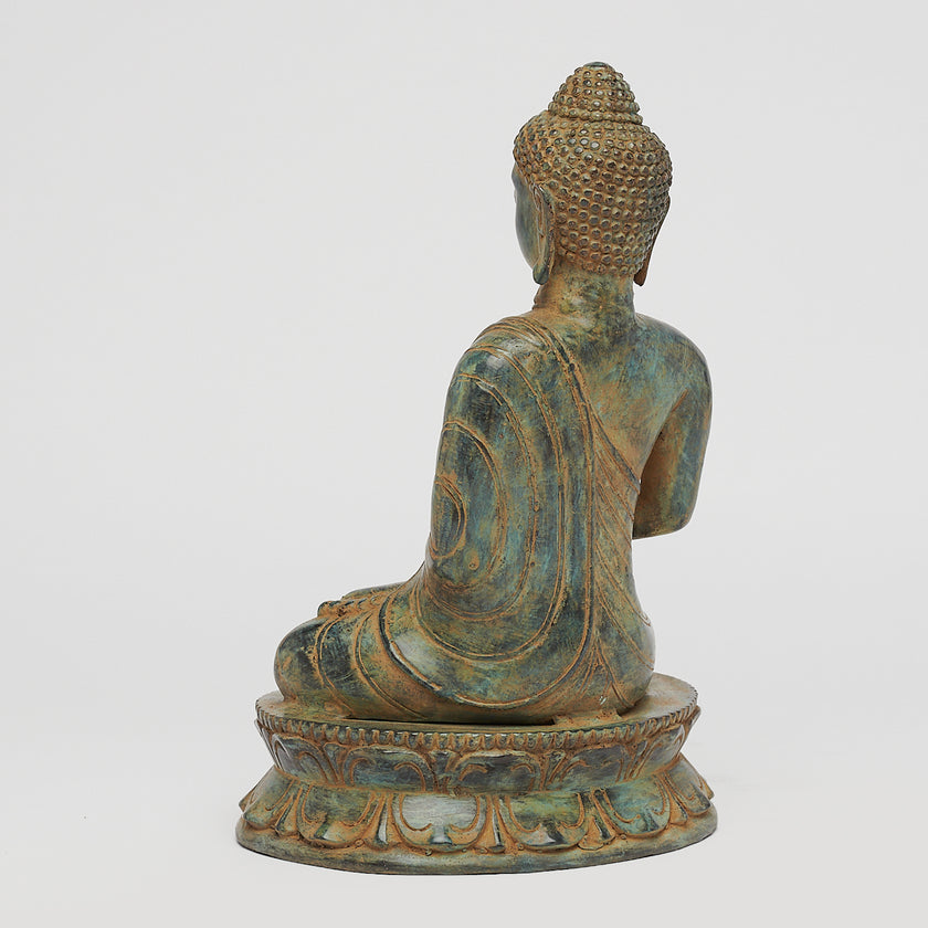 Buddha Dhyana Patinated Bronze
