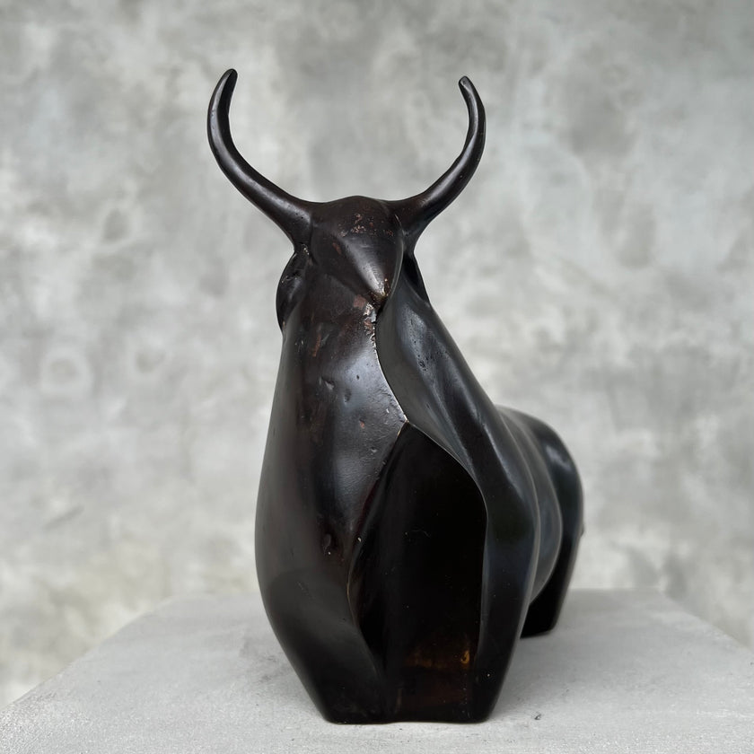 Abstract Bull Dark Bronze