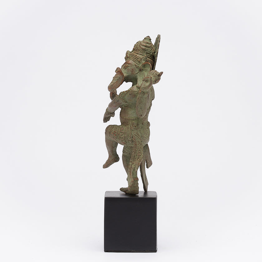 Ganesha Dancing Patinated