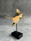 Mantaray on a stand Polished Bronze