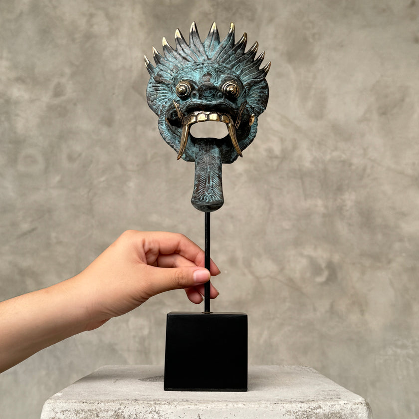 Barong on stand Dark Patinated Bronze