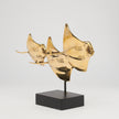 Manta Ray Family 3 Polished Bronze