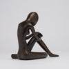 Lady Stretching Brown Bronze