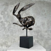 Speckled Bronze Rabbit on stand