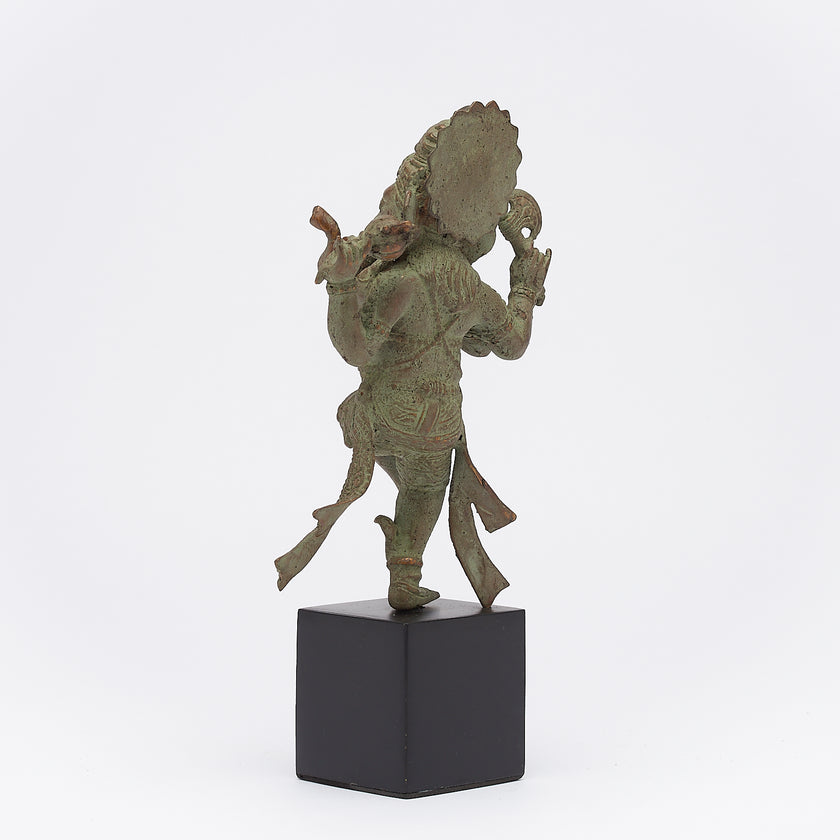 Ganesha Dancing Patinated