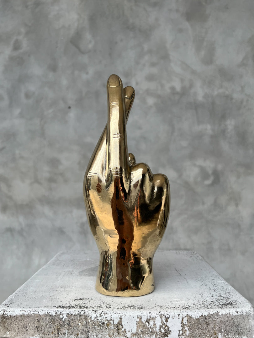 Hand Promise Polished Brass