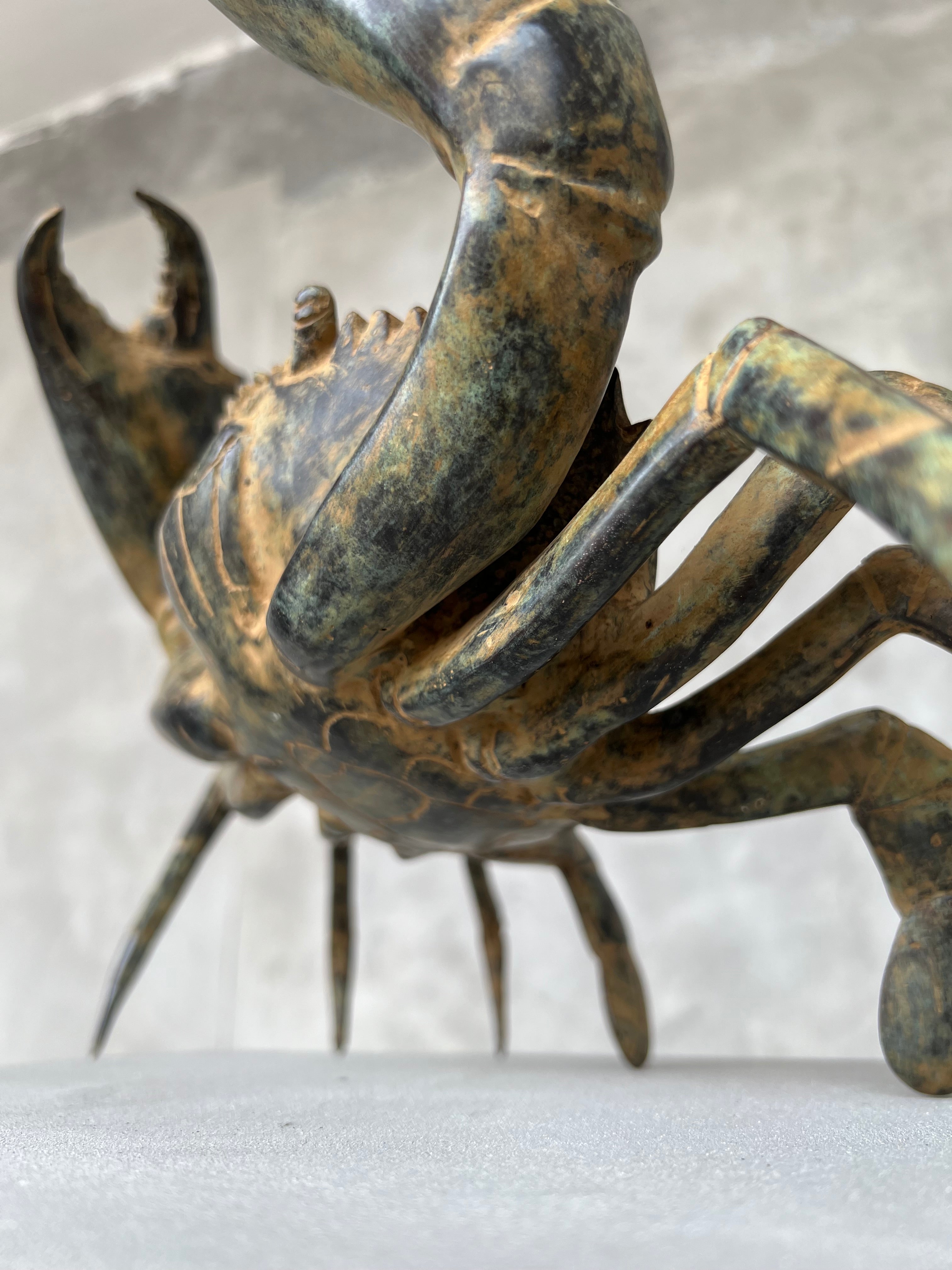 Crab Patinated Bronze - Medium