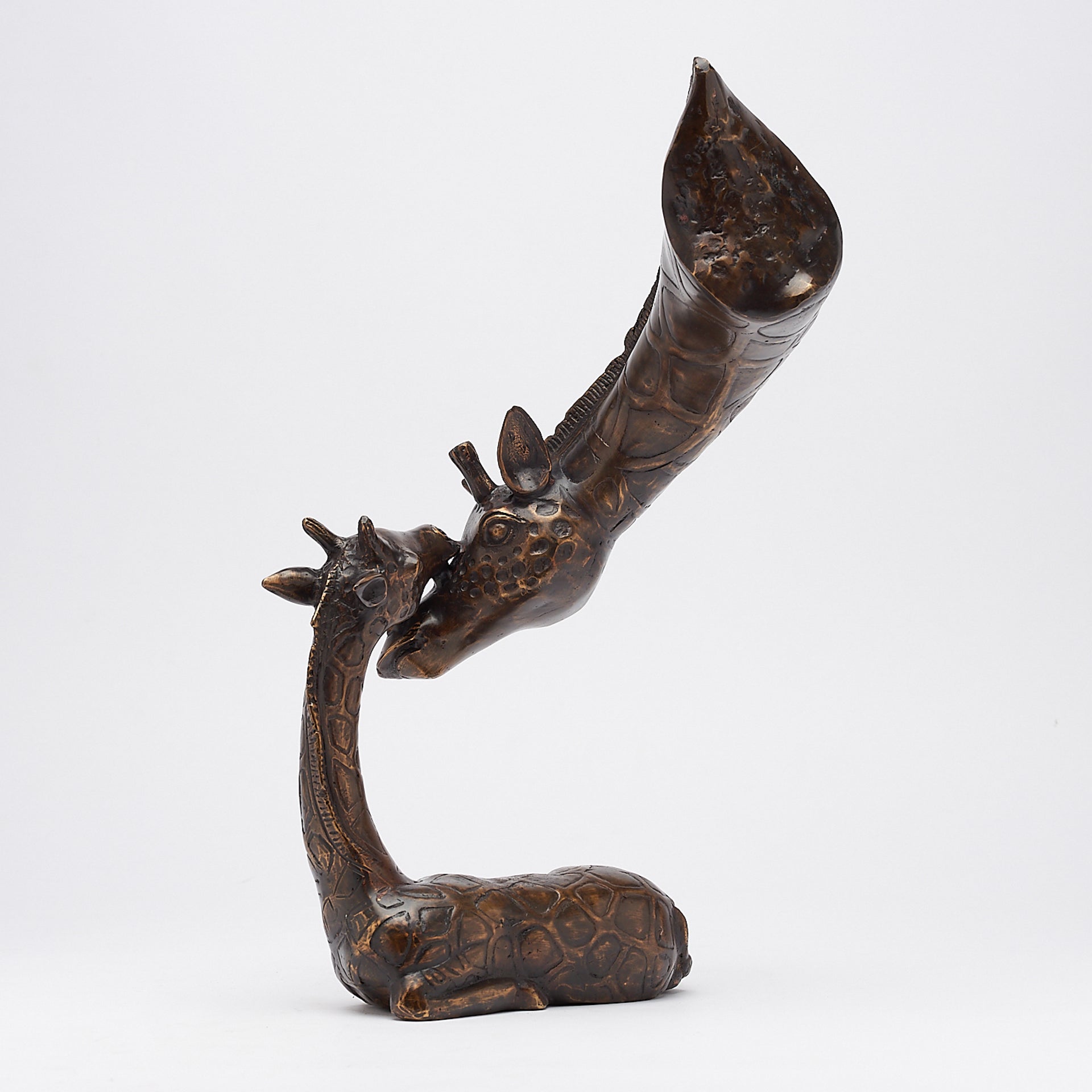 Giraffe Kinship Bronze Statue