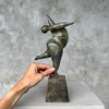 Voluptuous Lady Dancer Patinated Bronze