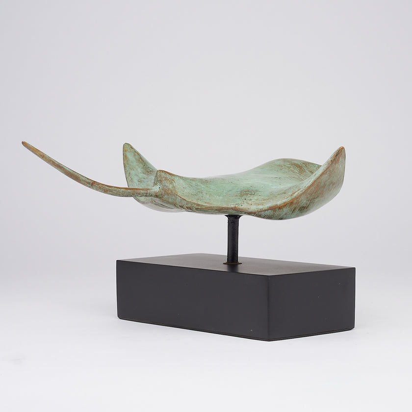 Manta Ray Patinated Bronze  - Medium