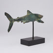 Great White Shart Patinated on Stand