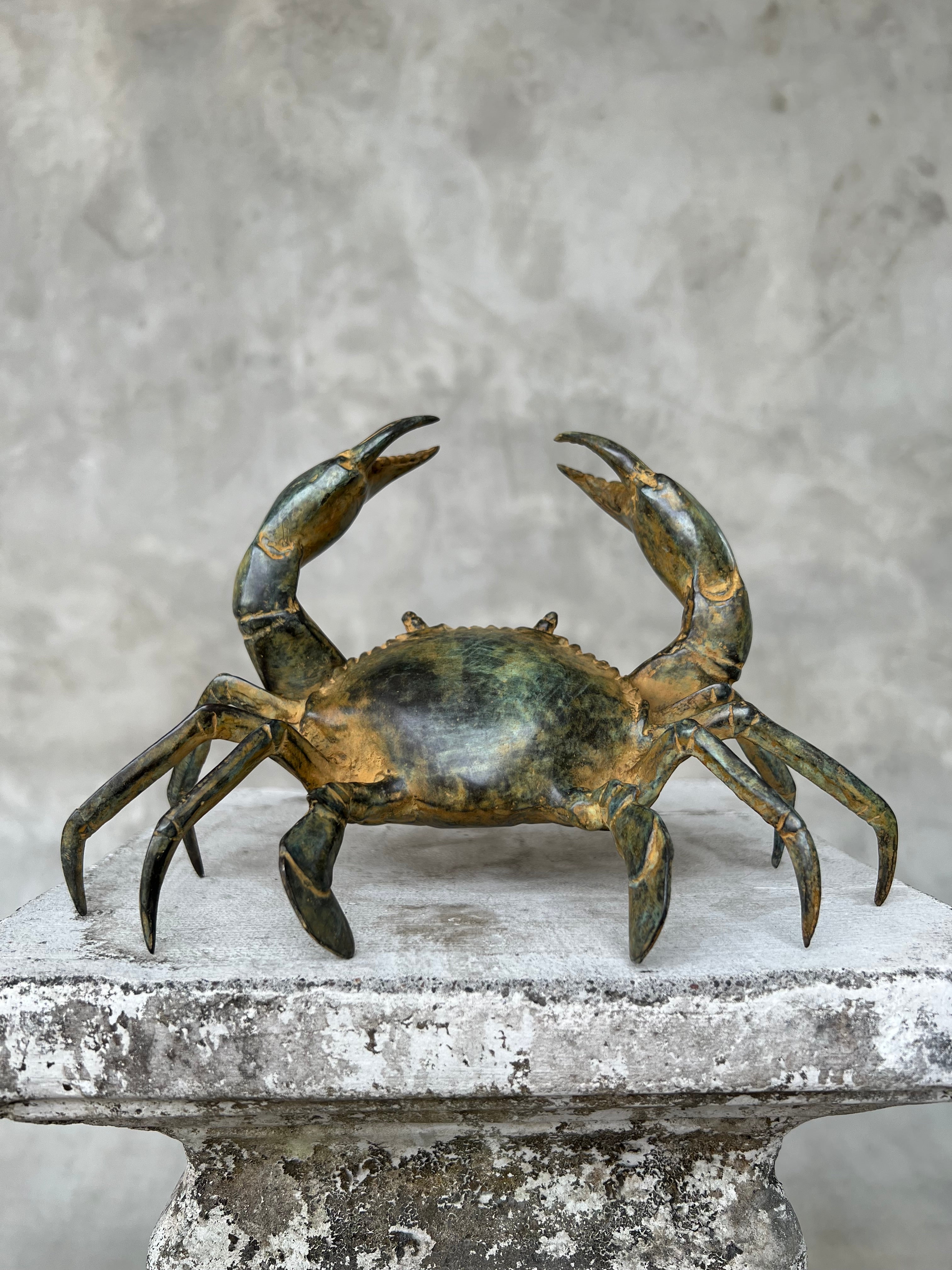 Crab Patinated Bronze  - S