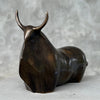 Heavy Bronze Bull Small Tiger Patina