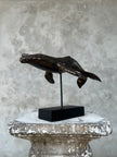 Blue Whale Tiger Patina Bronze