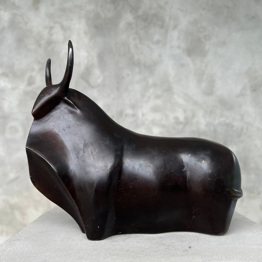 Abstract Bull Dark Bronze