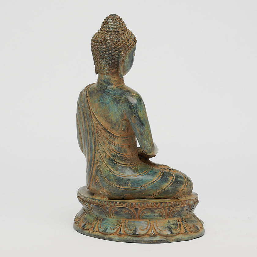 Buddha Dhyana Patinated Bronze