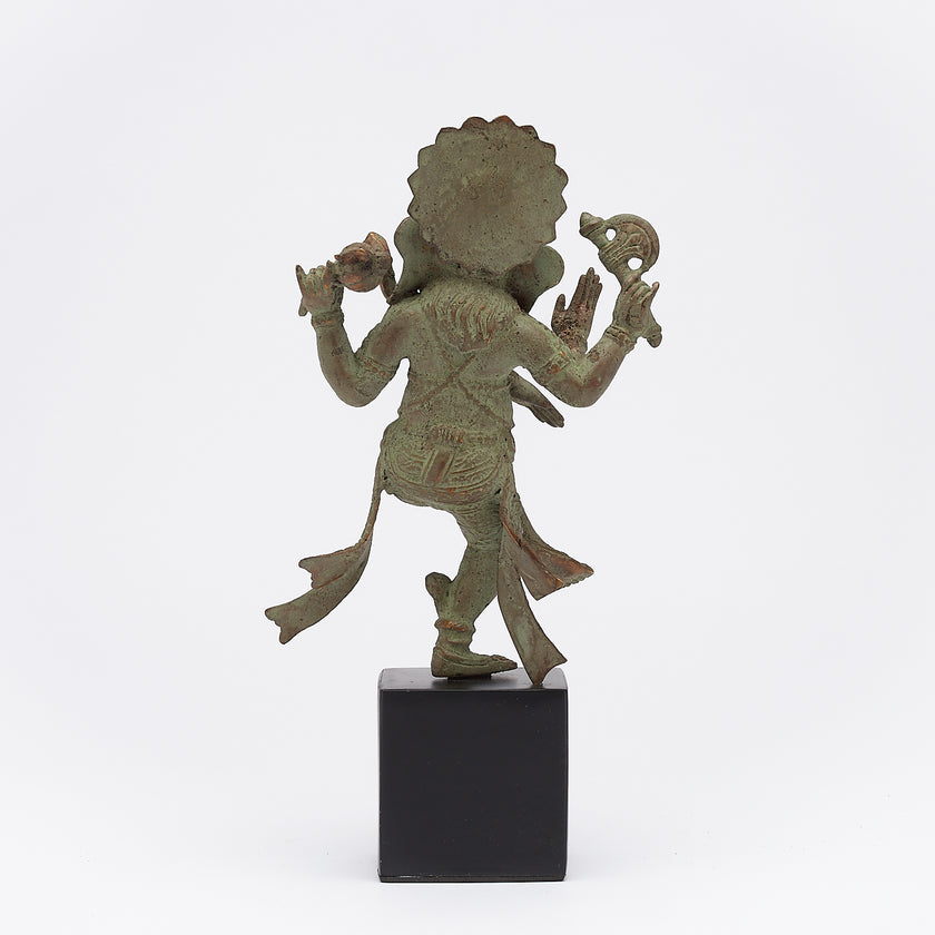 Ganesha Dancing Patinated