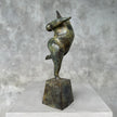 Voluptuous Lady Dancer Patinated Bronze