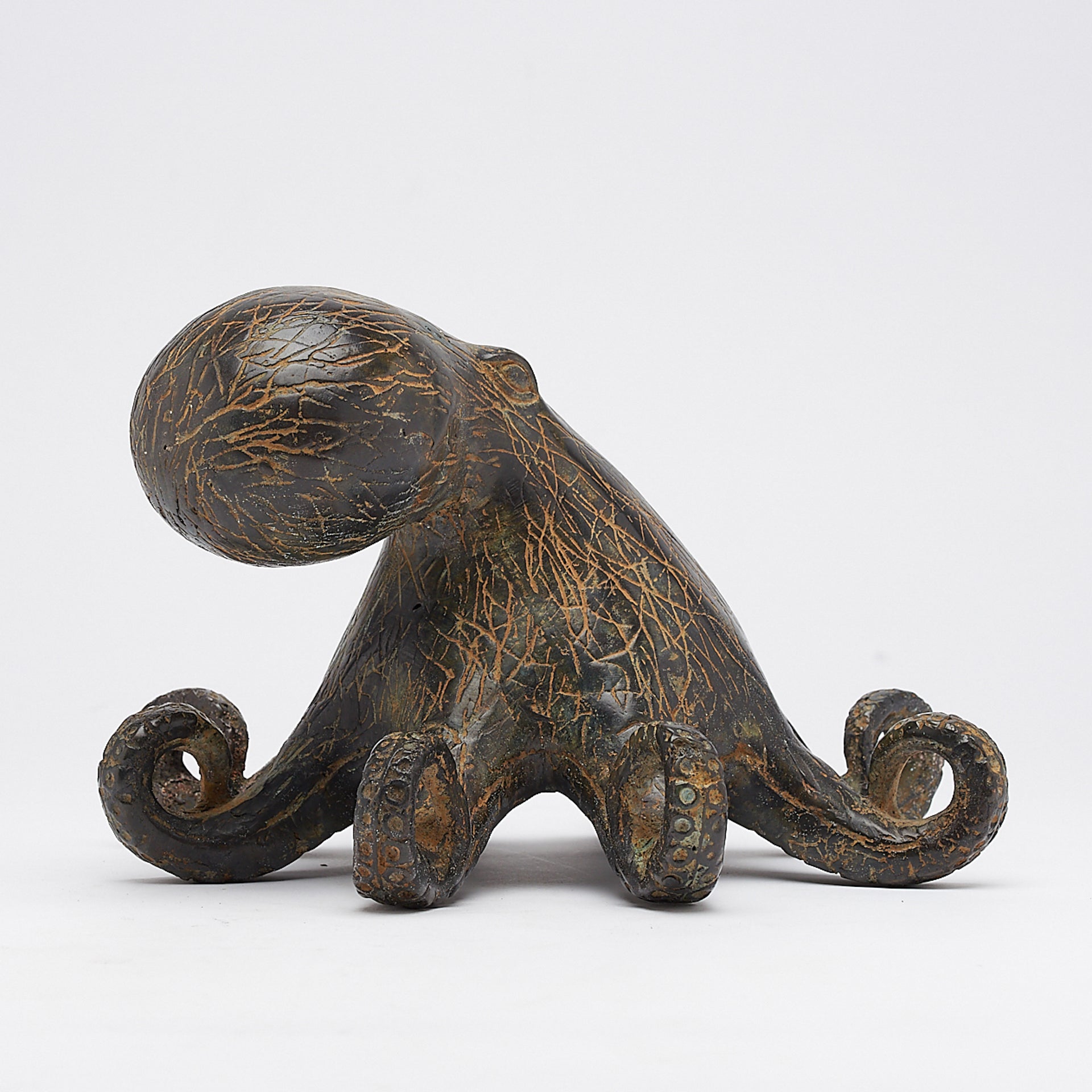 Octopus Old Patinated - Medium